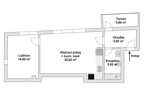 Profesionální 2D Půdorysy pro realitní inzerci