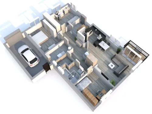 Ukázky realizací 3D Půdorysu ve vysoké kvalitě