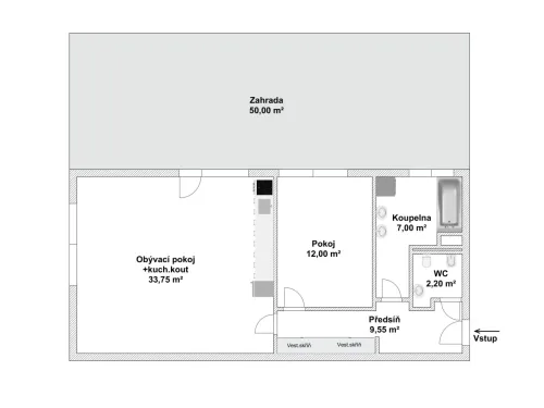 Profesionální 2D Půdorysy pro realitní inzerci