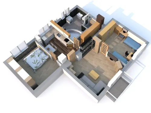 Ukázky realizací 3D Půdorysu ve vysoké kvalitě