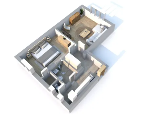 Ukázky realizací 3D Půdorysu ve vysoké kvalitě