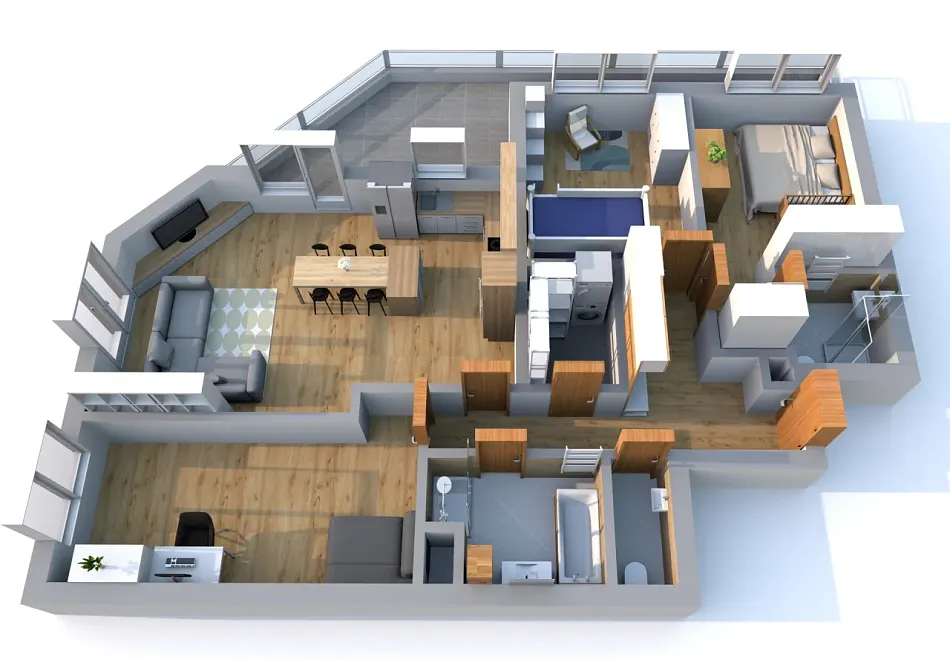 Vytvoření 3D půdorysu HQ